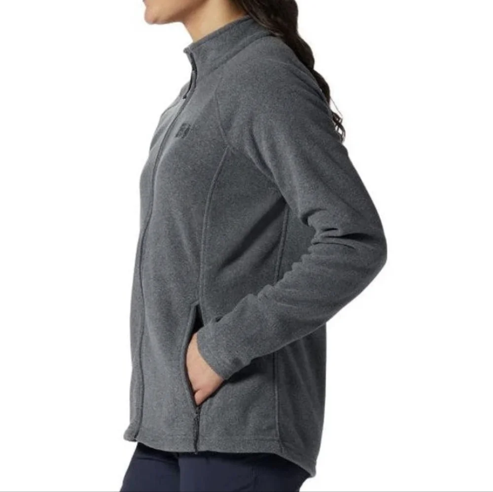 Mountain Hardwear Polartec Microfleece Full Zip Jacket Grey Women's Medium